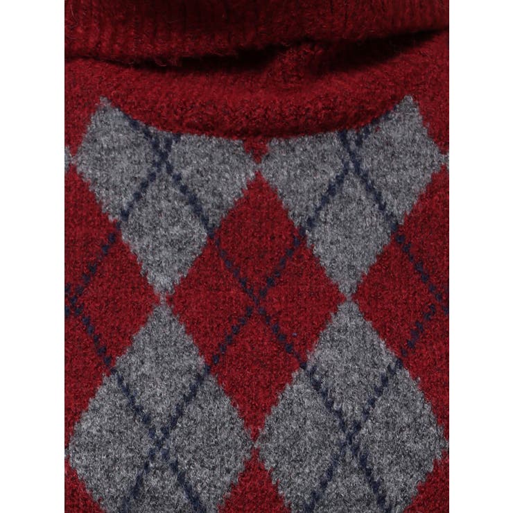 アーガイルタートルニットトップス | RESEXXY | 詳細画像32 