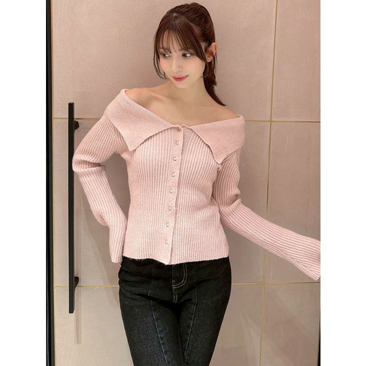 ビッグカラーニットトップス | RESEXXY | 詳細画像10 