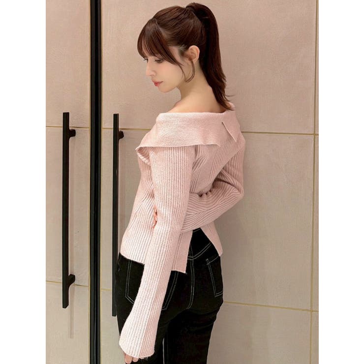 ビッグカラーニットトップス | RESEXXY | 詳細画像12 