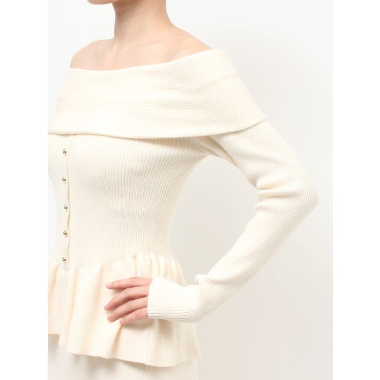 オフショルペプラムニットトップス【セットアップ着用可能】 | RESEXXY | 詳細画像27 