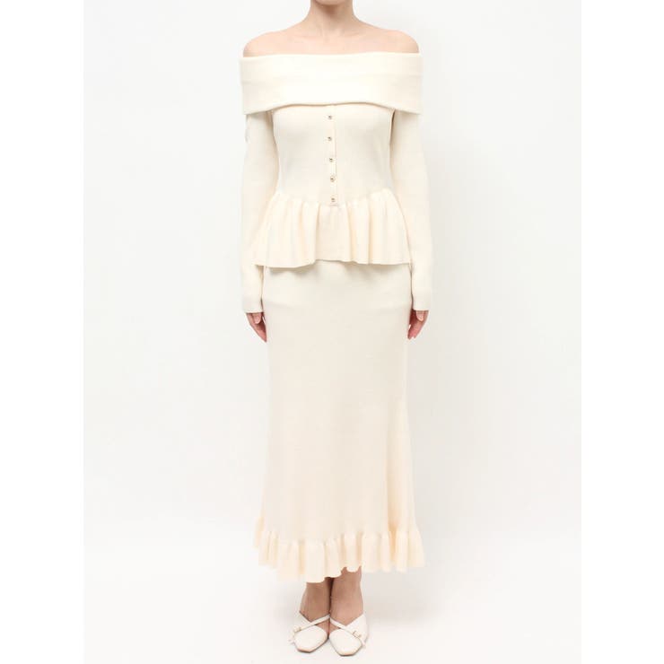 オフショルペプラムニットトップス【セットアップ着用可能】 | RESEXXY | 詳細画像31 