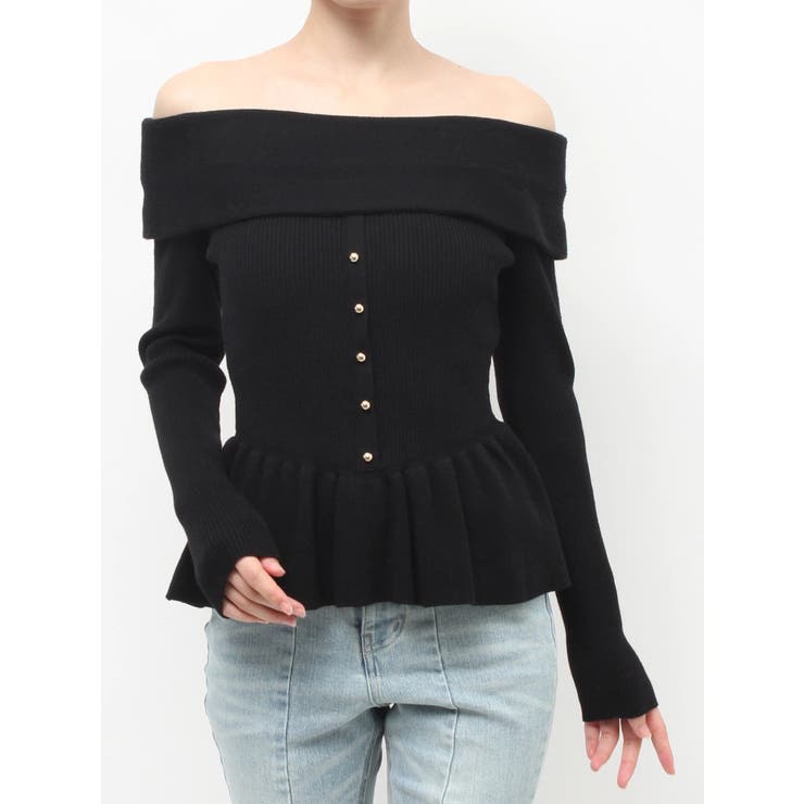 オフショルペプラムニットトップス【セットアップ着用可能】 | RESEXXY | 詳細画像37 