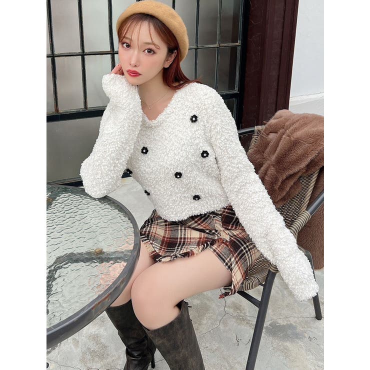 シャツドッキングニットトップス | RESEXXY | 詳細画像18 