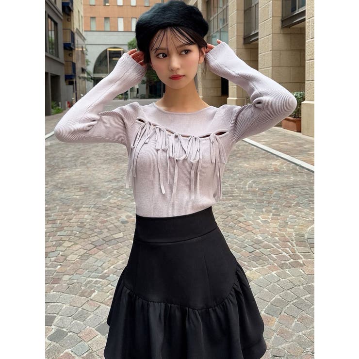 リボンデザインニットトップス | RESEXXY | 詳細画像7 