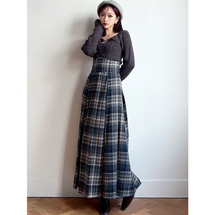 ケーブルニットレイヤードトップス | RESEXXY | 詳細画像11 