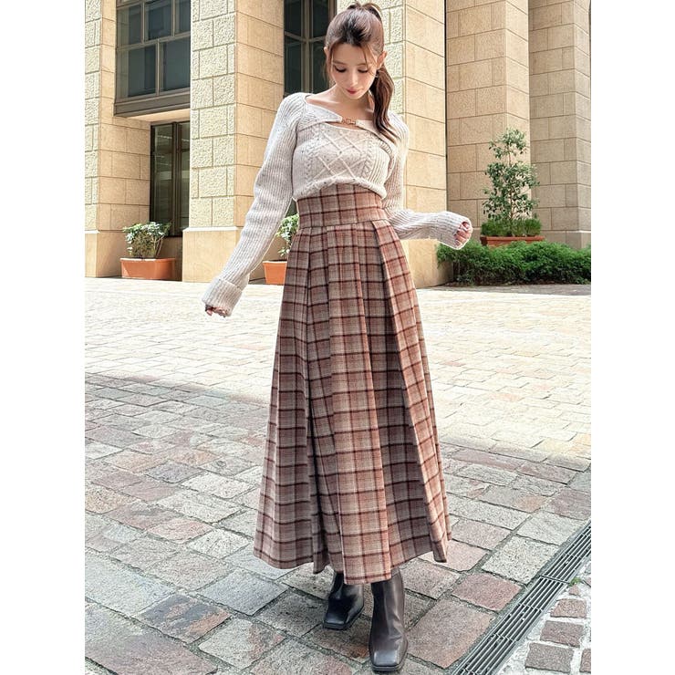 ケーブルニットレイヤードトップス | RESEXXY | 詳細画像6 