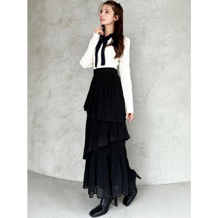 ナロータイケーブルニットトップス | RESEXXY | 詳細画像10 