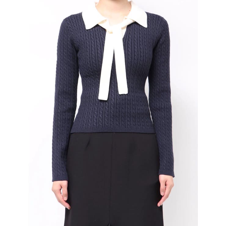 ナロータイケーブルニットトップス | RESEXXY | 詳細画像16 