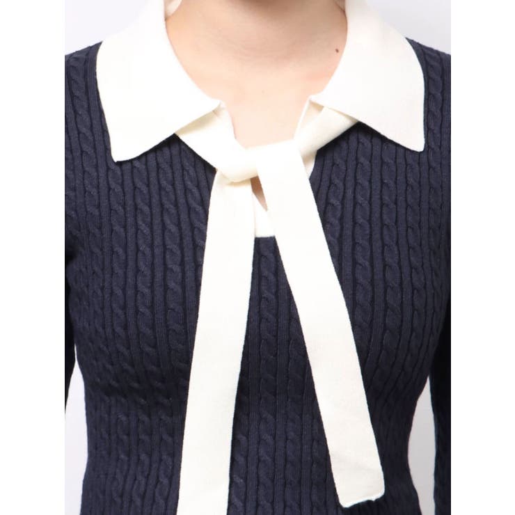 ナロータイケーブルニットトップス | RESEXXY | 詳細画像19 