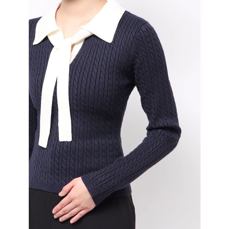 ナロータイケーブルニットトップス | RESEXXY | 詳細画像20 