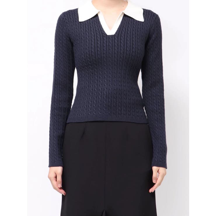 ナロータイケーブルニットトップス | RESEXXY | 詳細画像23 