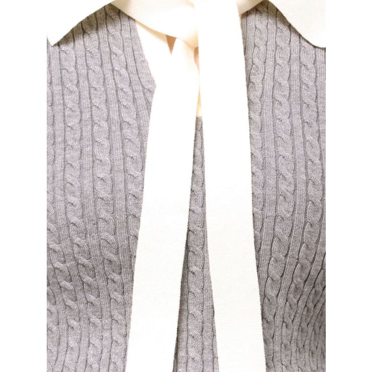 ナロータイケーブルニットトップス | RESEXXY | 詳細画像26 