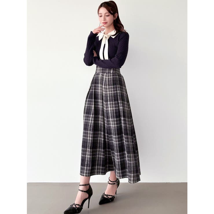 ナロータイケーブルニットトップス | RESEXXY | 詳細画像6 