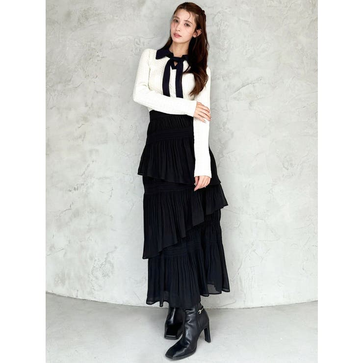 ナロータイケーブルニットトップス | RESEXXY | 詳細画像9 