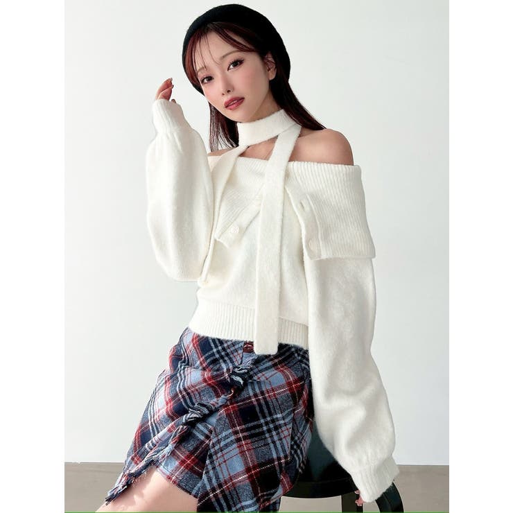 ビックカラーチョーカーニットトップス | RESEXXY | 詳細画像13 