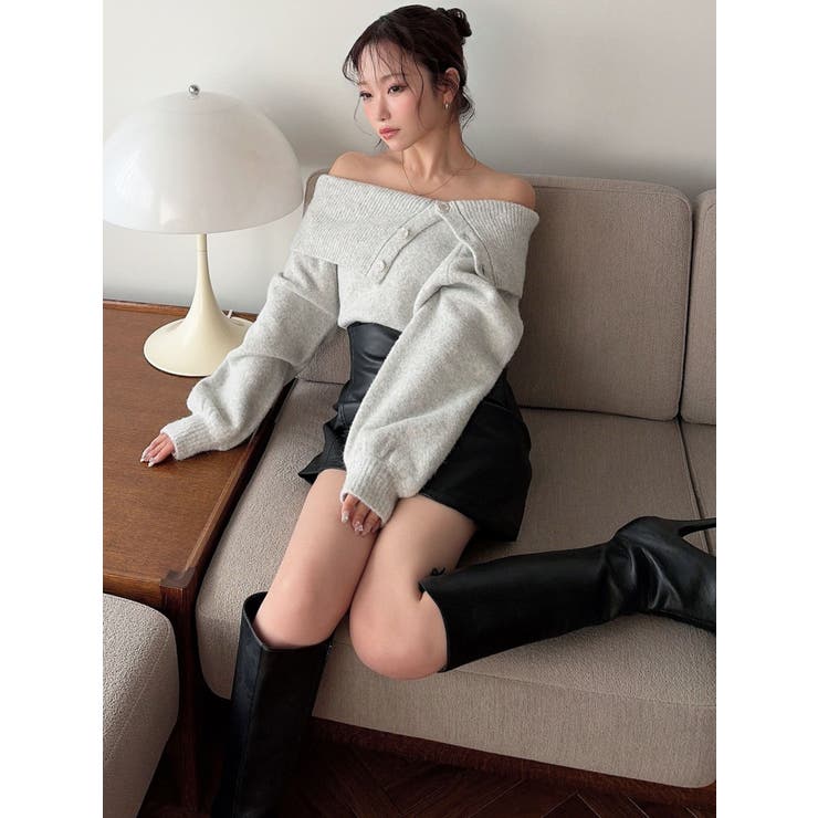 ビックカラーチョーカーニットトップス | RESEXXY | 詳細画像18 