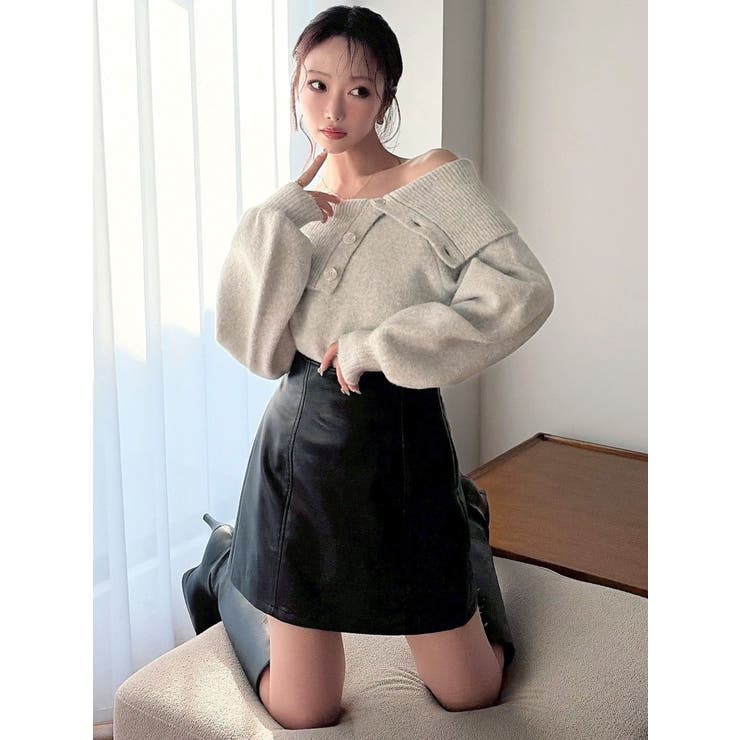 ビックカラーチョーカーニットトップス | RESEXXY | 詳細画像20 