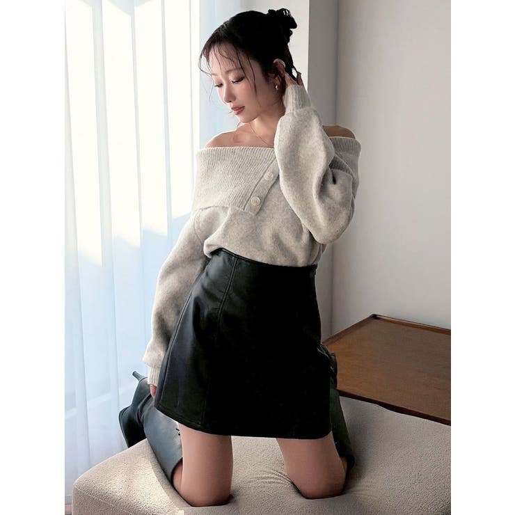 ビックカラーチョーカーニットトップス | RESEXXY | 詳細画像21 