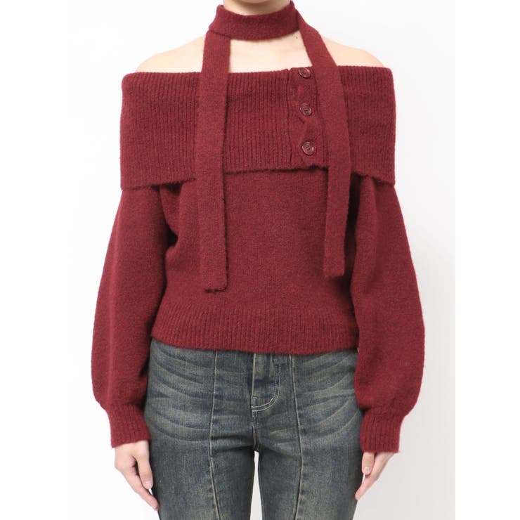 ビックカラーチョーカーニットトップス | RESEXXY | 詳細画像24 