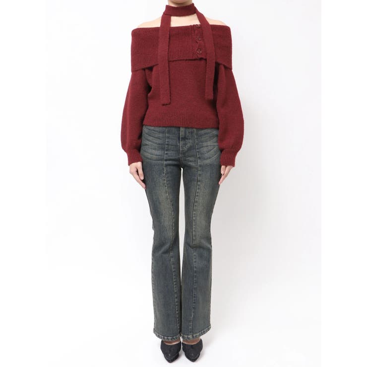 ビックカラーチョーカーニットトップス | RESEXXY | 詳細画像32 