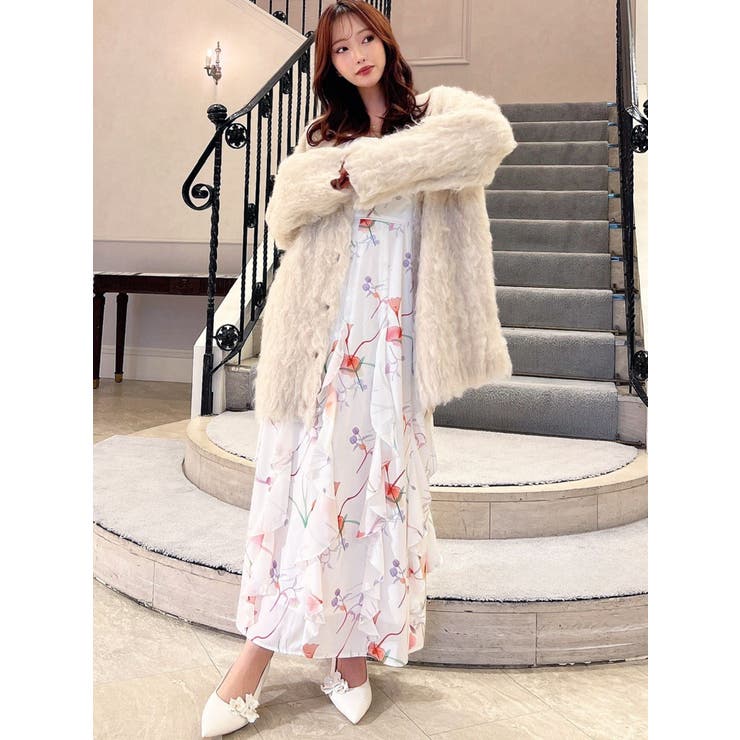 シャギーミディニットカーディガン | RESEXXY | 詳細画像5 