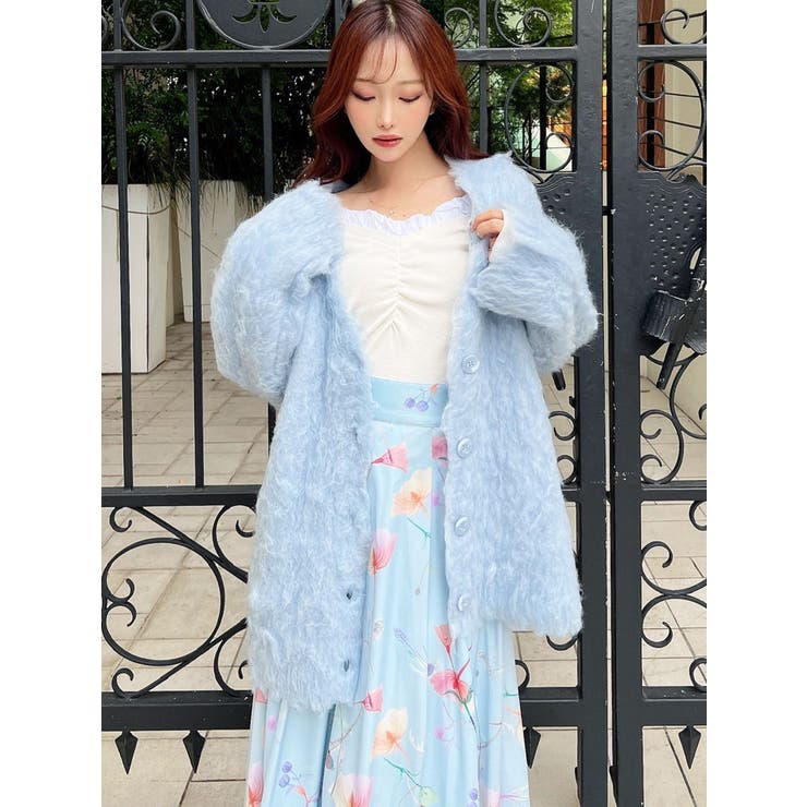 シャギーミディニットカーディガン | RESEXXY | 詳細画像6 