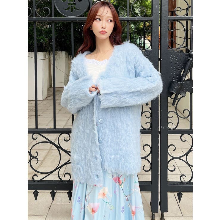 シャギーミディニットカーディガン | RESEXXY | 詳細画像7 