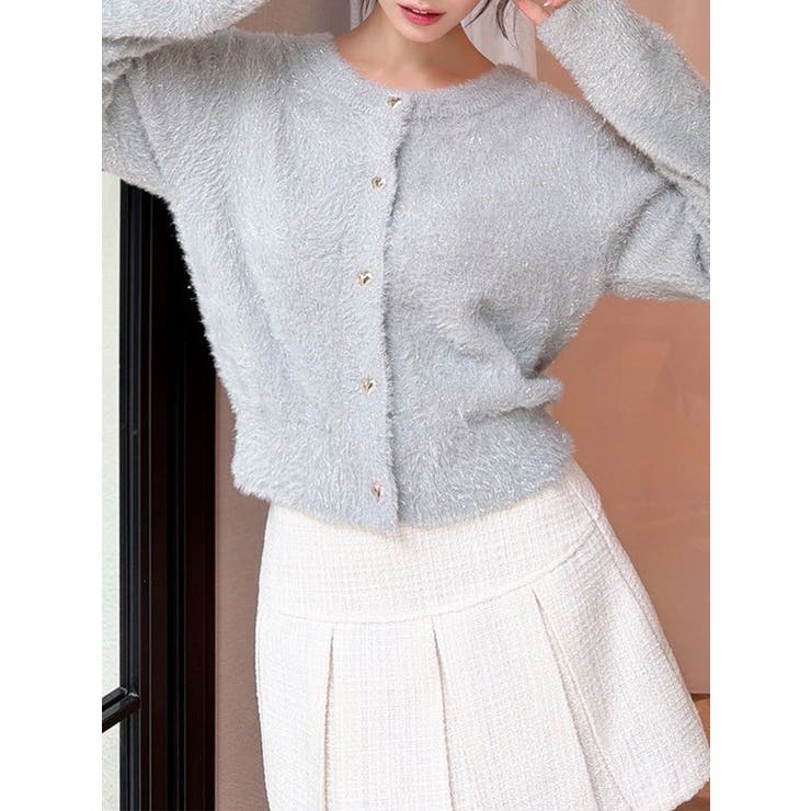 グレー | ラメシャギーカーディガン | RESEXXY