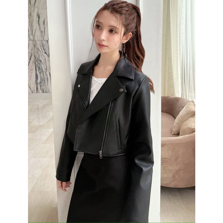 フェイクレザーライダースジャケット | RESEXXY | 詳細画像11 