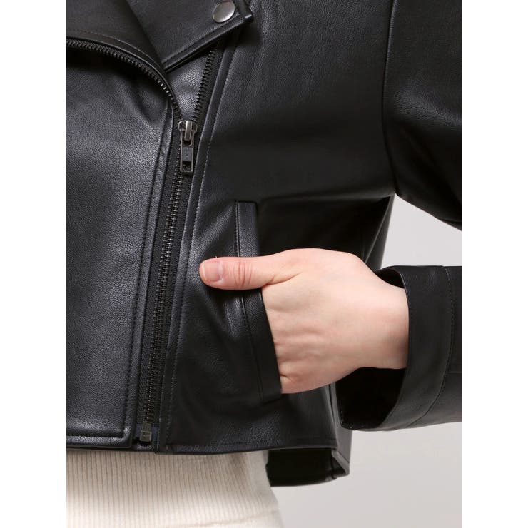 フェイクレザーライダースジャケット | RESEXXY | 詳細画像23 