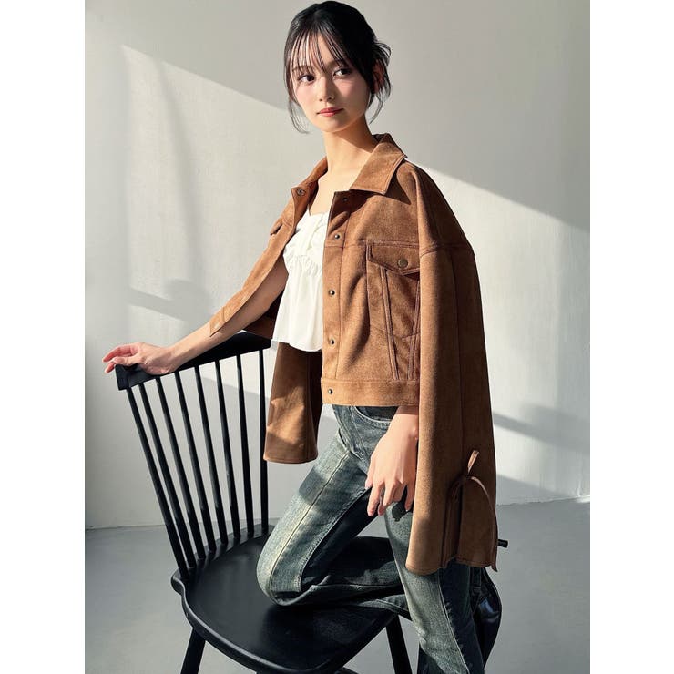 リボンスリーブショートブルゾン | RESEXXY | 詳細画像11 