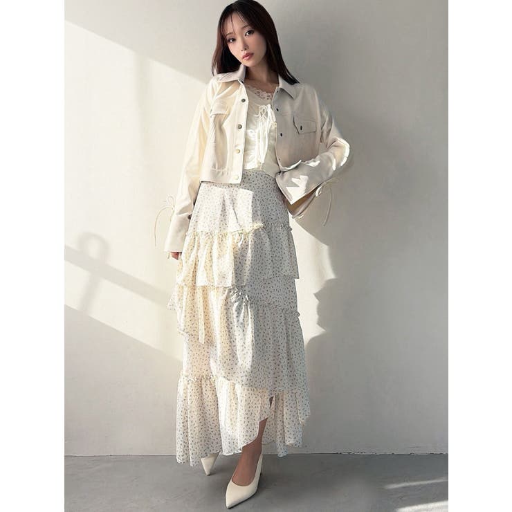 リボンスリーブショートブルゾン | RESEXXY | 詳細画像9 