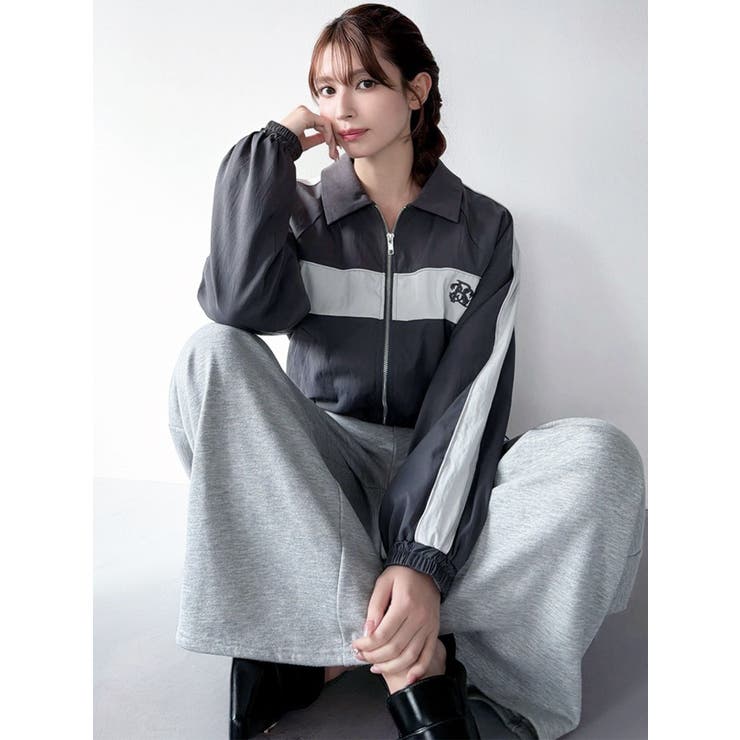 バイカラーパイピングブルゾン | RESEXXY | 詳細画像13 