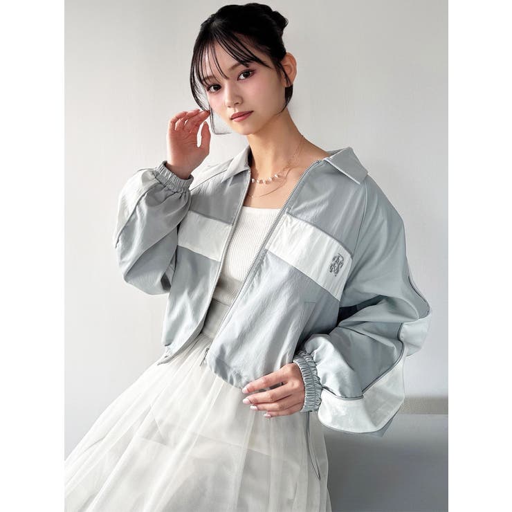 バイカラーパイピングブルゾン | RESEXXY | 詳細画像6 