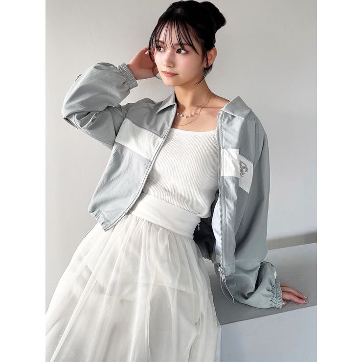 バイカラーパイピングブルゾン | RESEXXY | 詳細画像7 