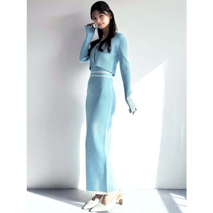 オープンワークコンビニットワンピース | RESEXXY | 詳細画像16 