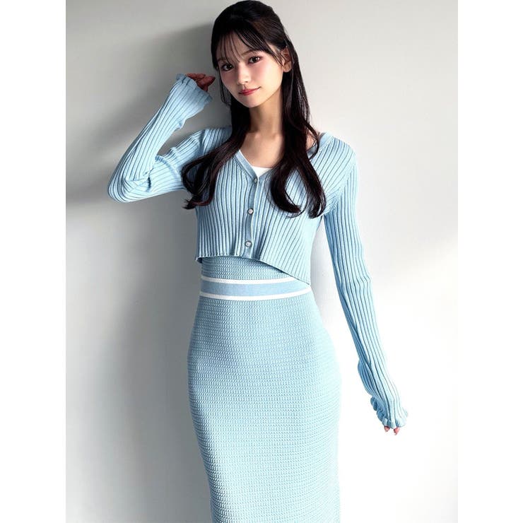 オープンワークコンビニットワンピース | RESEXXY | 詳細画像17 