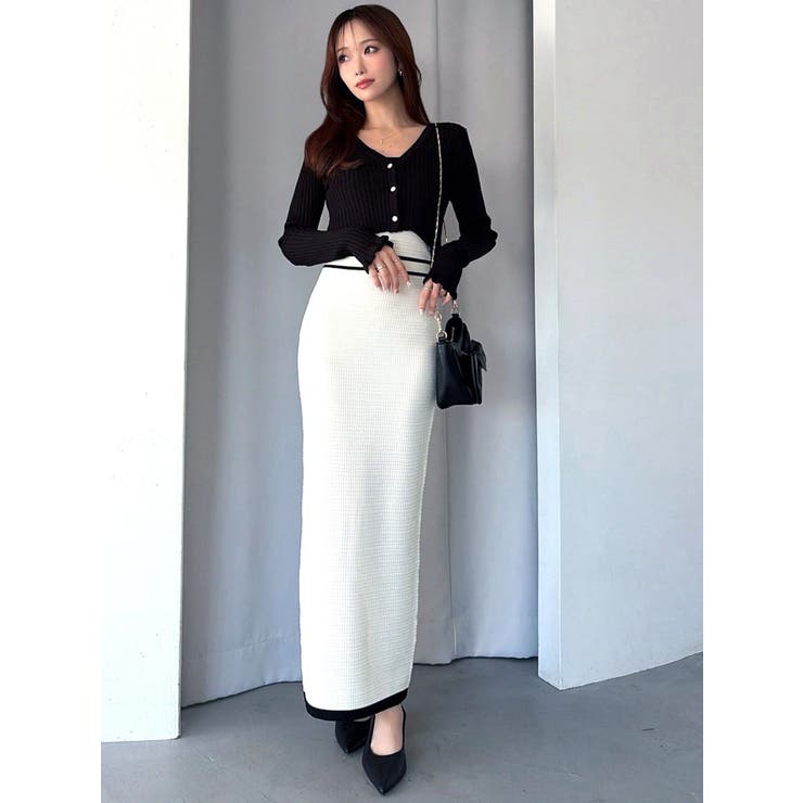 オープンワークコンビニットワンピース | RESEXXY | 詳細画像4 