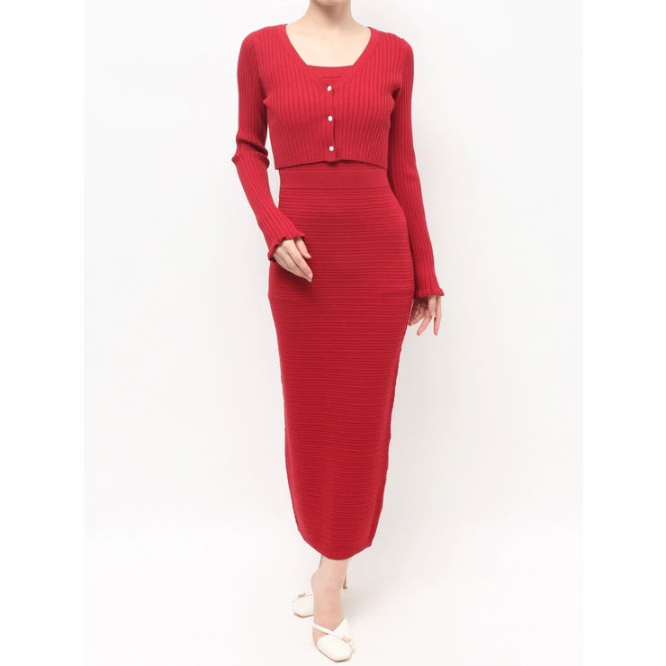 オープンワークコンビニットワンピース | RESEXXY | 詳細画像40 