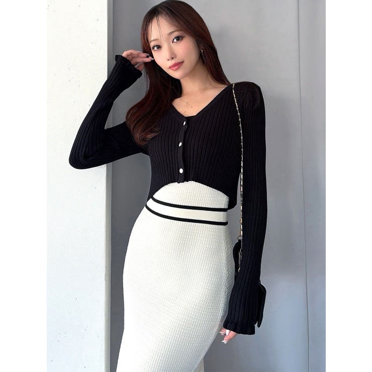 オープンワークコンビニットワンピース | RESEXXY | 詳細画像5 