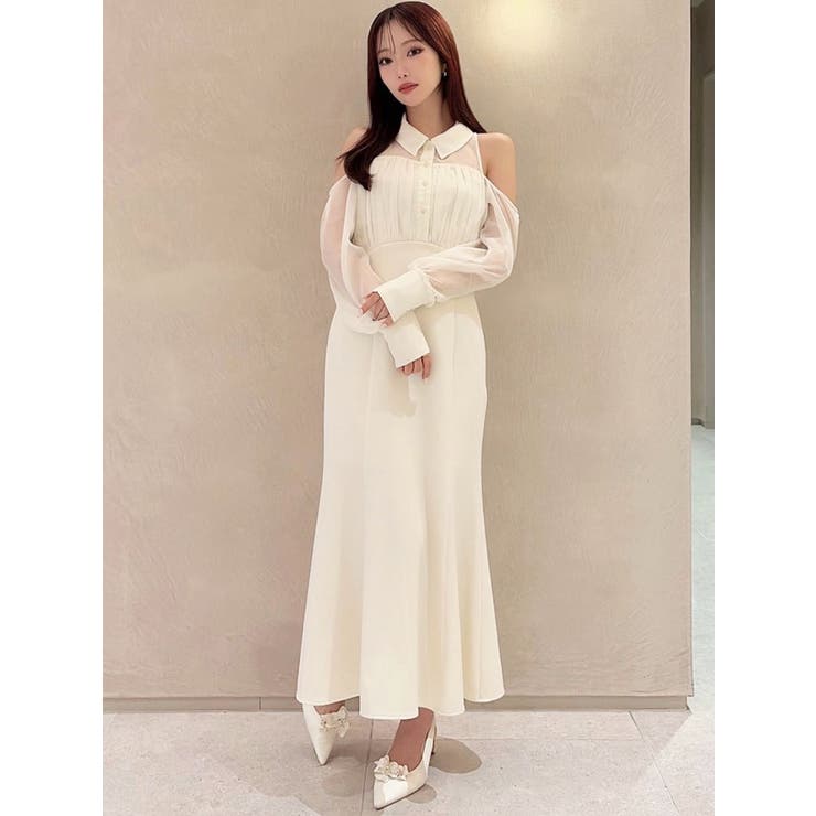 シアースリーブシャツマーメイドワンピース | RESEXXY | 詳細画像3 