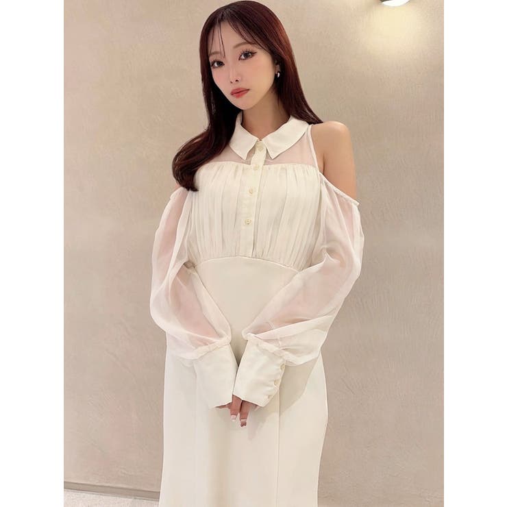 シアースリーブシャツマーメイドワンピース | RESEXXY | 詳細画像6 