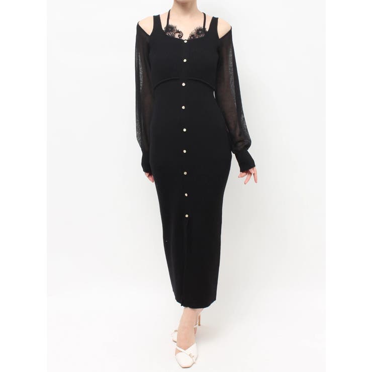 レースレイヤードリブニットワンピース | RESEXXY | 詳細画像26 