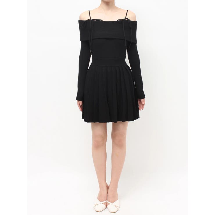 オフショルプリーツニットミニワンピース | RESEXXY | 詳細画像24 