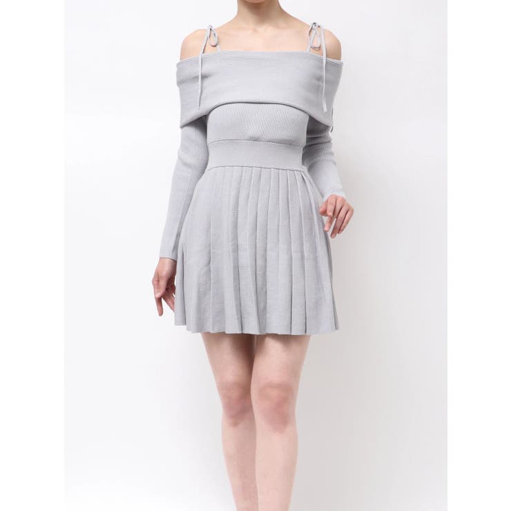 オフショルプリーツニットミニワンピース | RESEXXY | 詳細画像30 