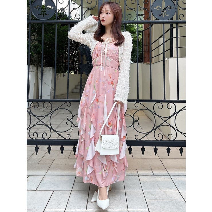 【memorif.】フラワーラッフルアンサンブルキャミワンピース | RESEXXY | 詳細画像10 