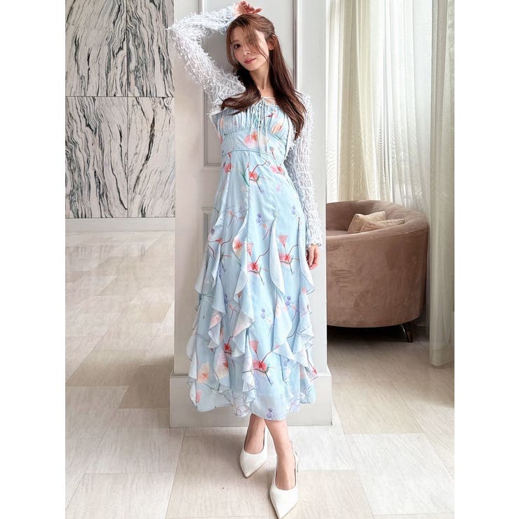 【memorif.】フラワーラッフルアンサンブルキャミワンピース | RESEXXY | 詳細画像15 