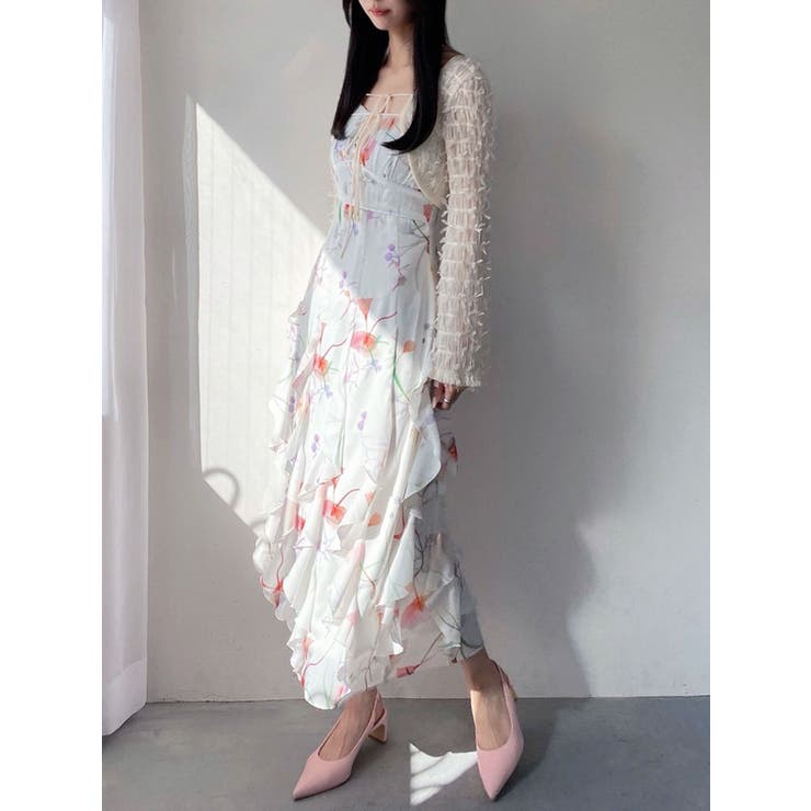 【memorif.】フラワーラッフルアンサンブルキャミワンピース | RESEXXY | 詳細画像32 