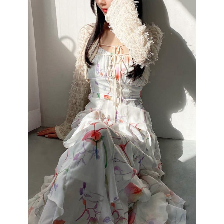 【memorif.】フラワーラッフルアンサンブルキャミワンピース | RESEXXY | 詳細画像33 