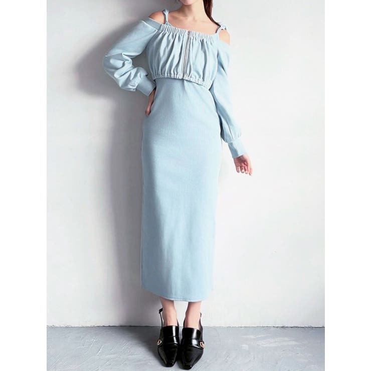 ブルー | アンサンブルフーディワンピース | RESEXXY